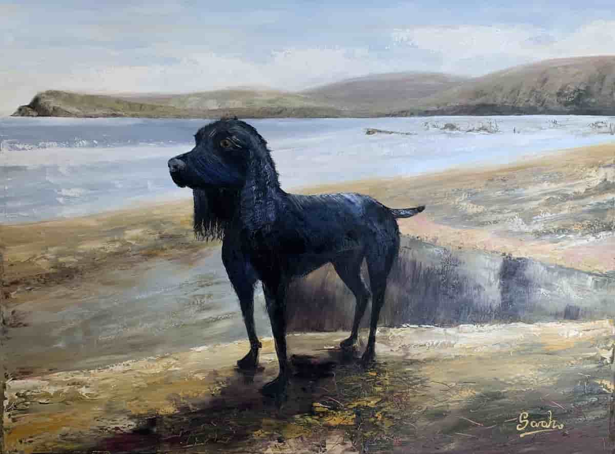 painting of A day at the beach