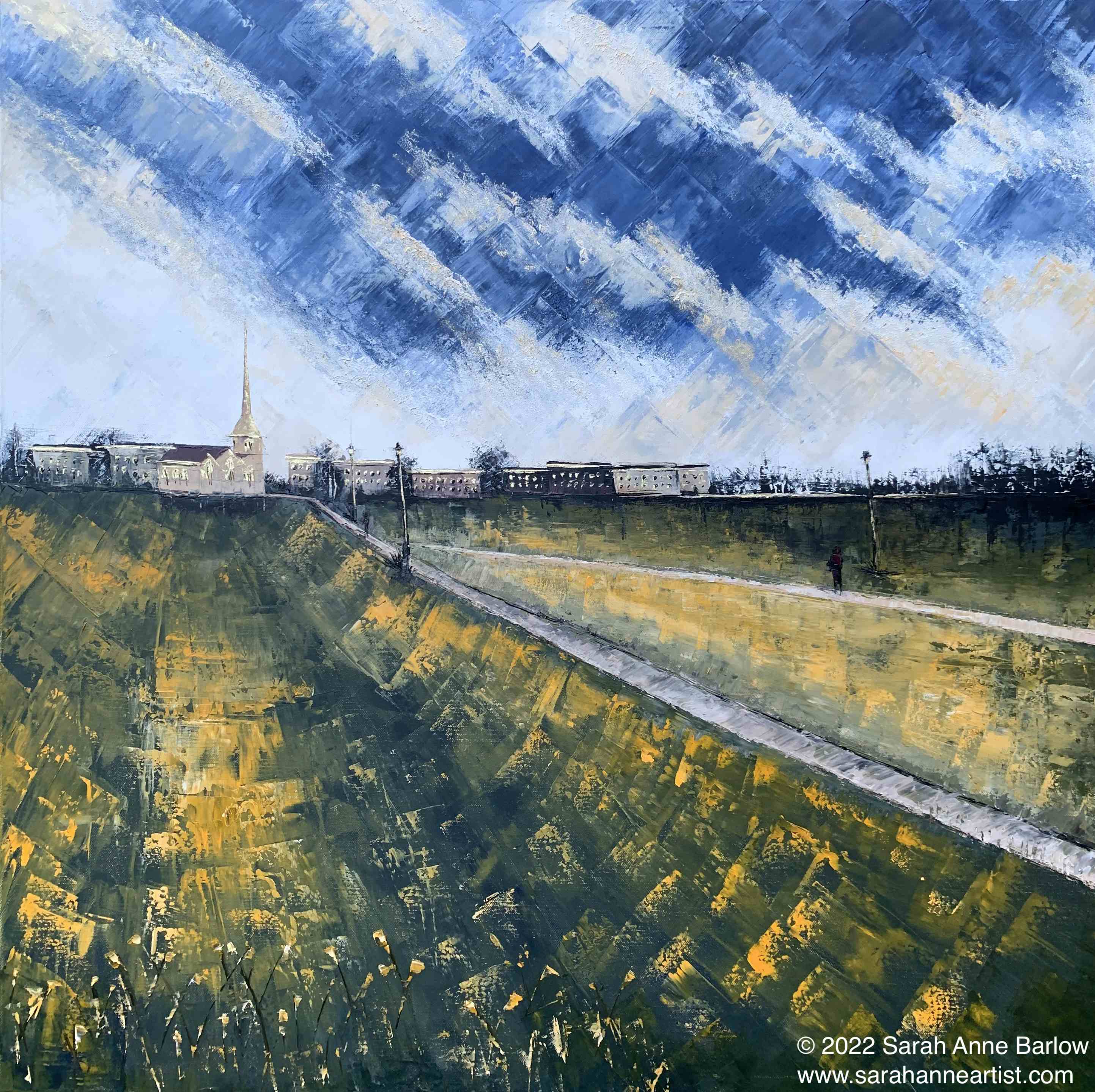 painting of Golden Afternoon on the Heath