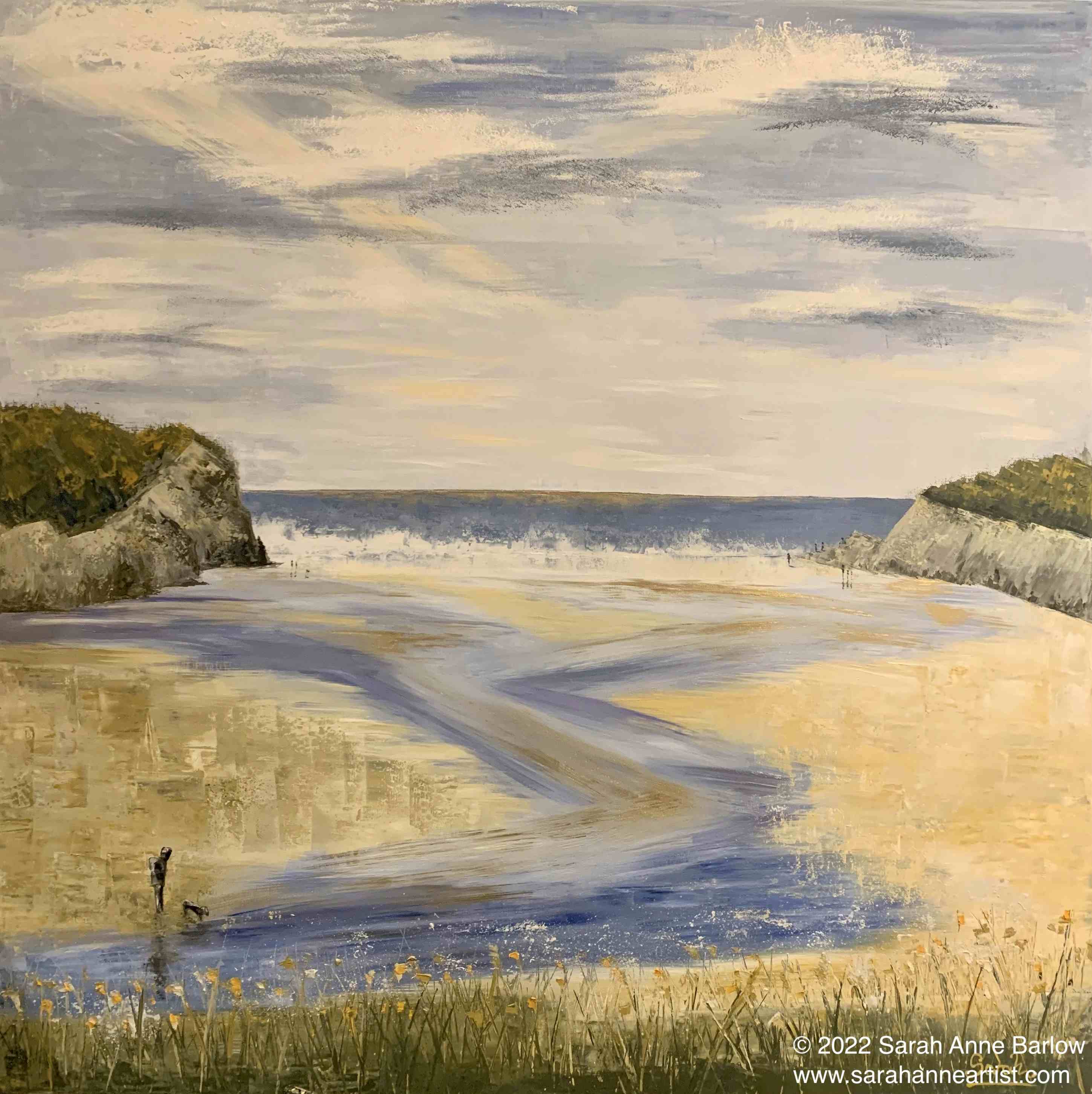 painting of The Cove at Low Tide