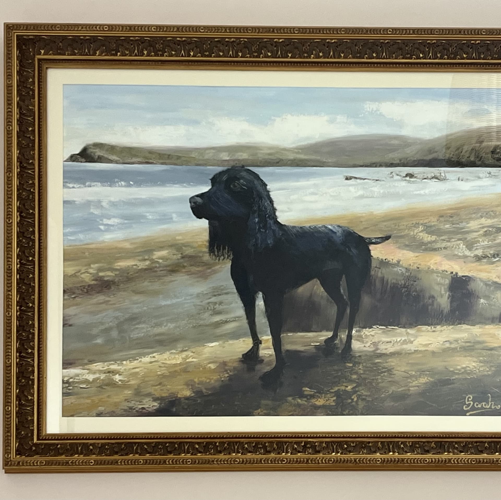 painting of A day at the beach