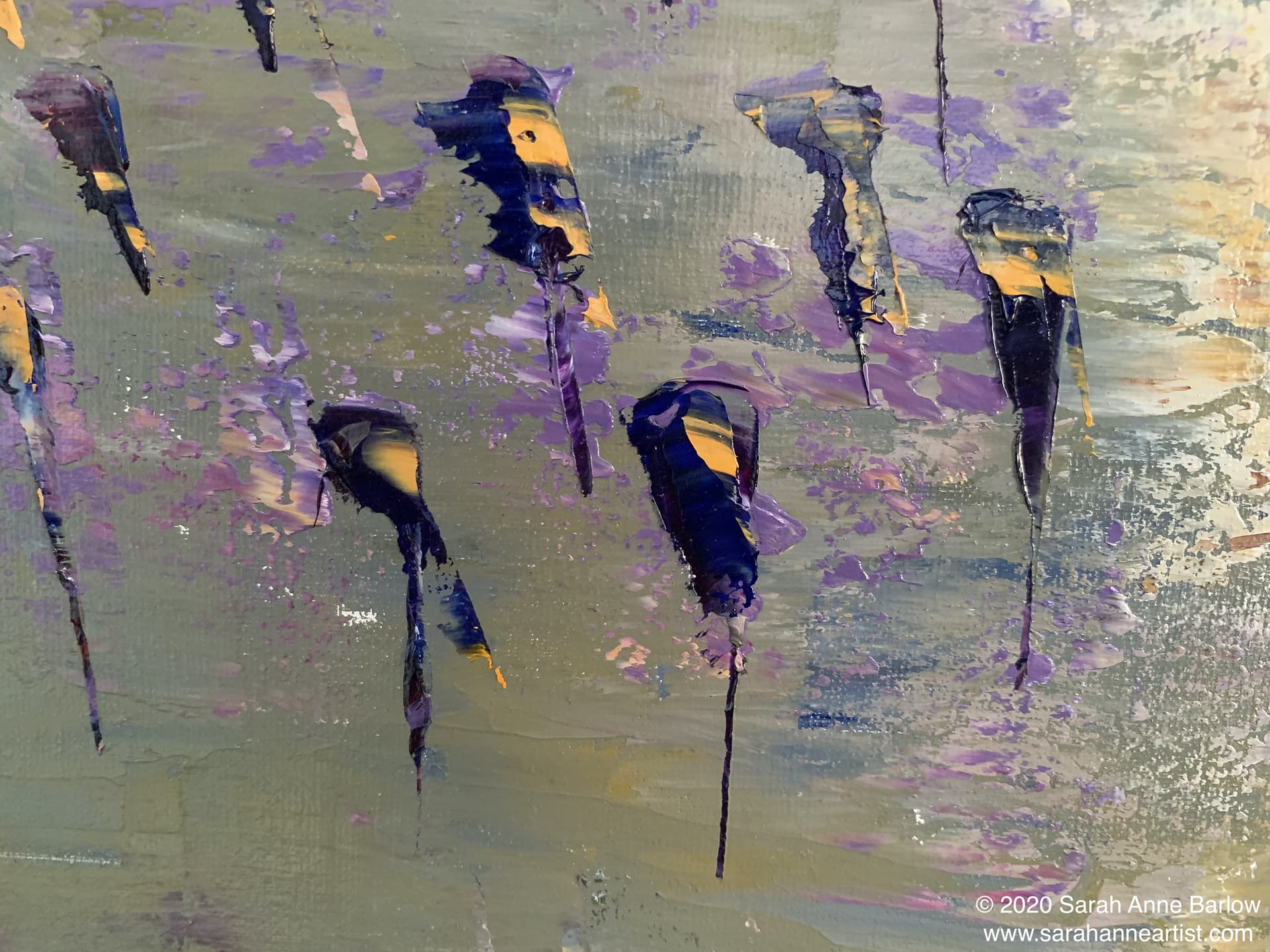 painting of Bluebells Amongst the Trees