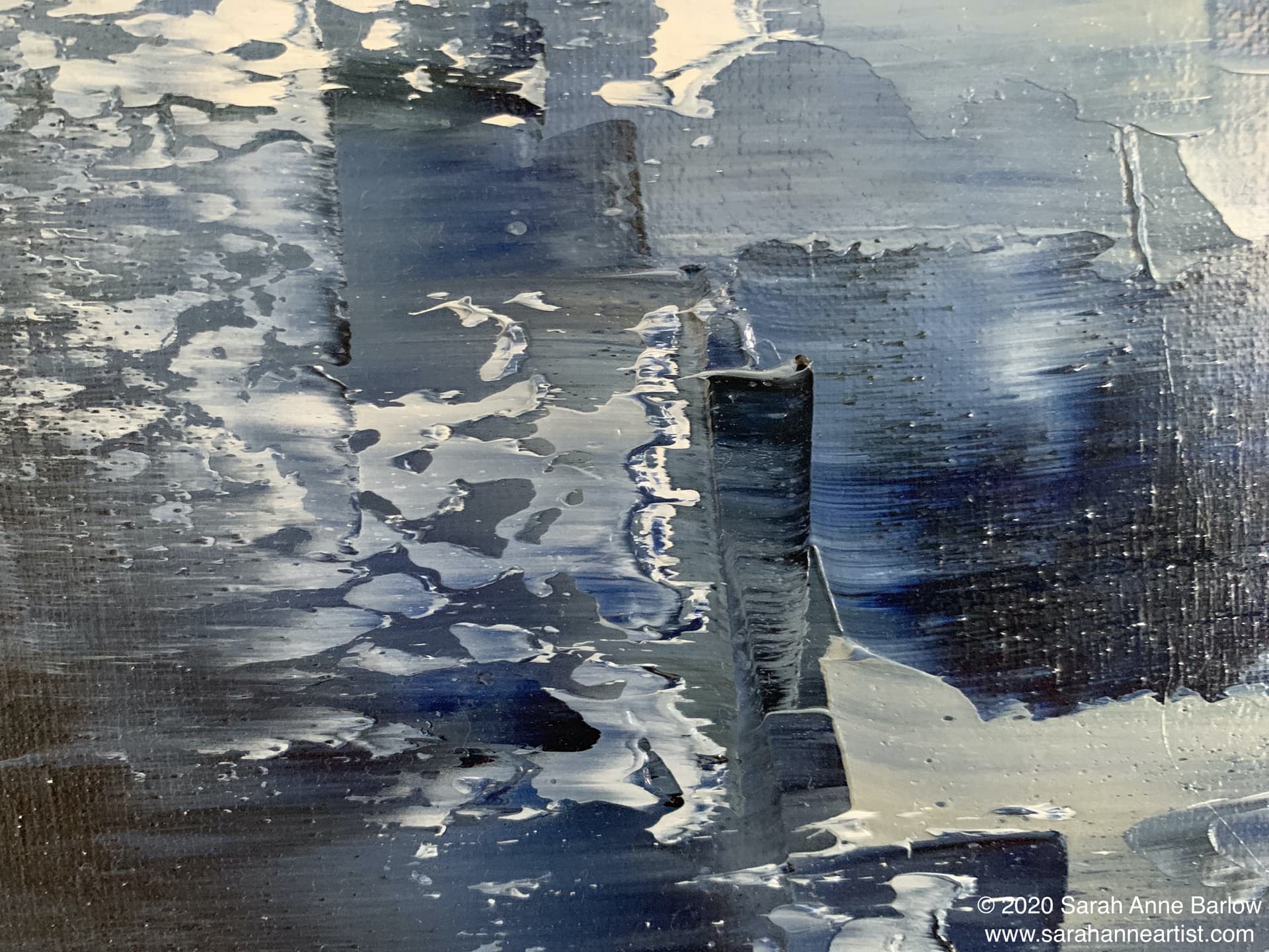 painting of Golden Harbour at Sunset