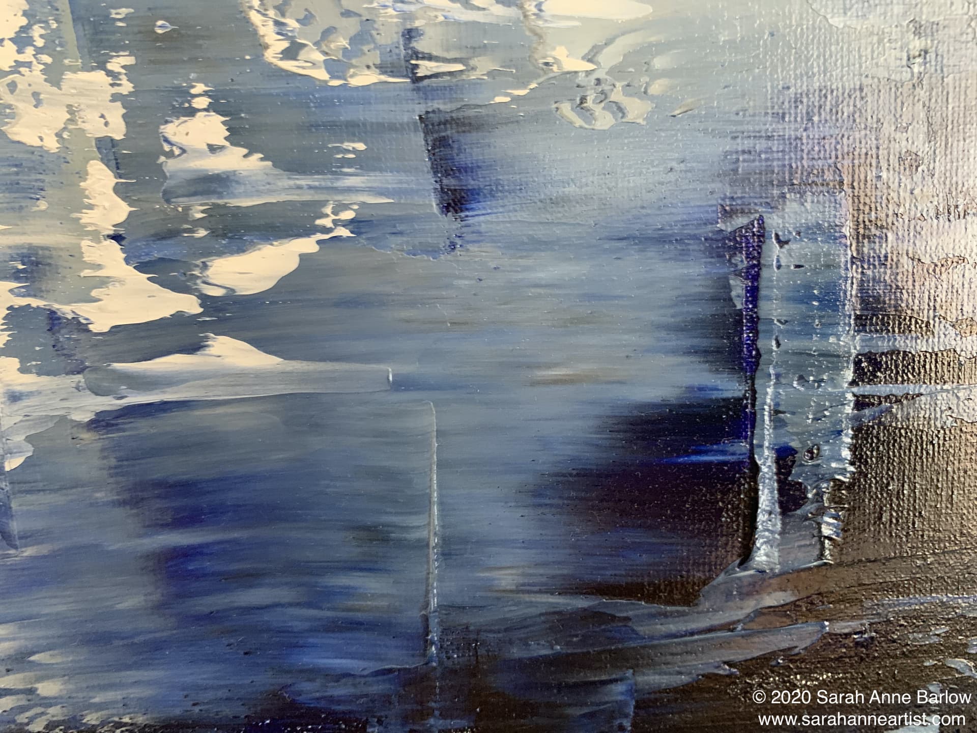 painting of Golden Harbour at Sunset