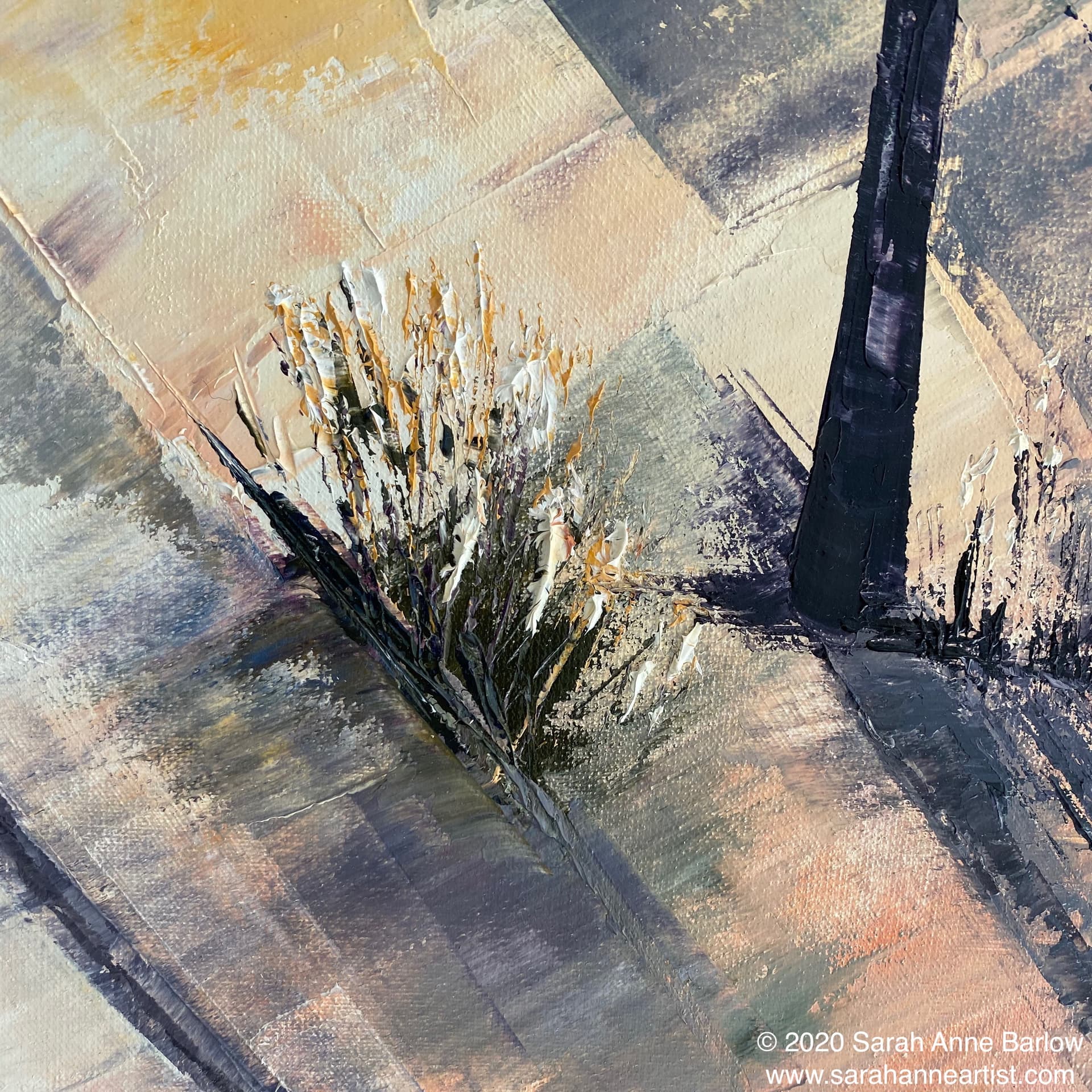 painting of Wandering Alone through the Sand Dunes