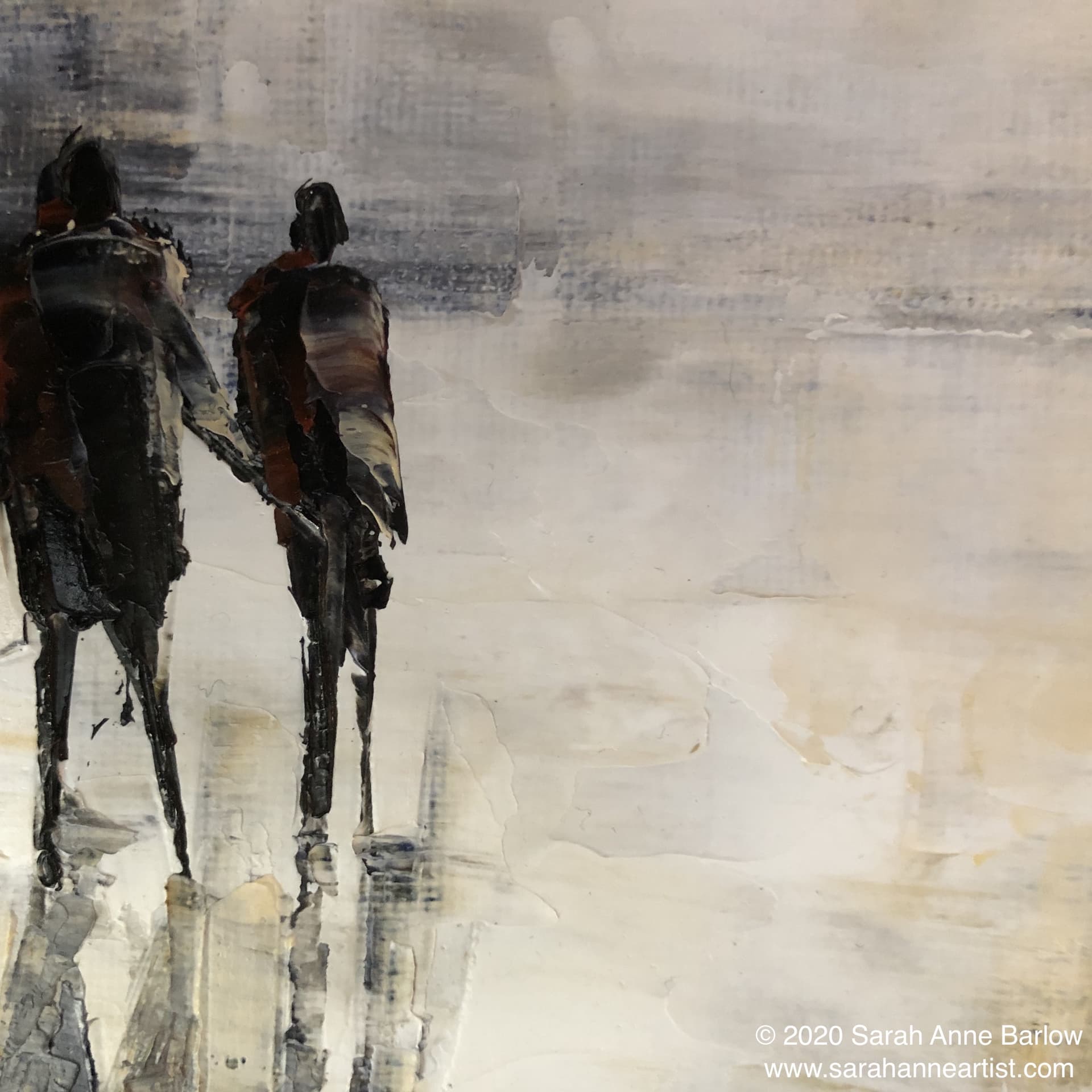 painting of While Clouds Gather